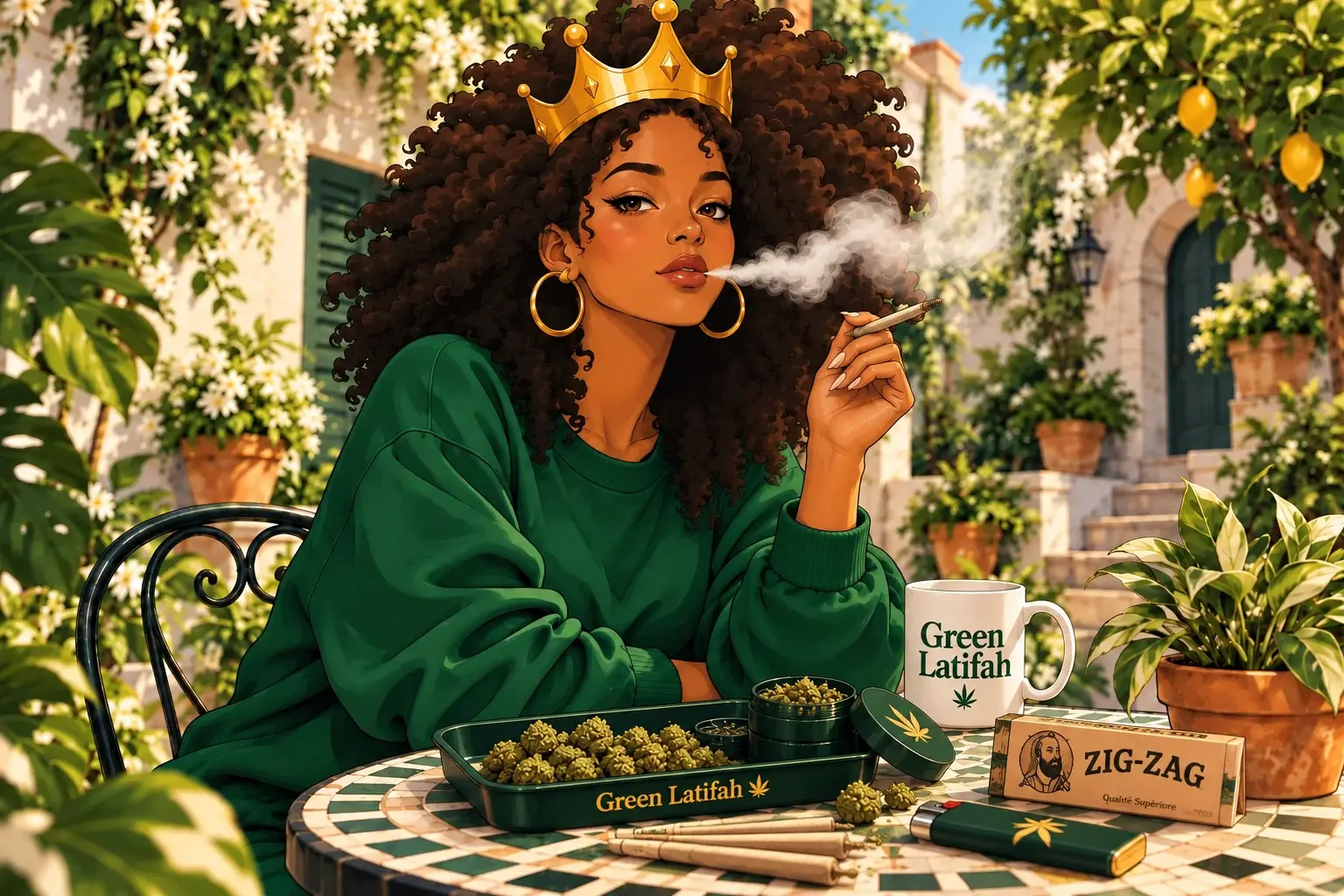Meet the Green Latifah character