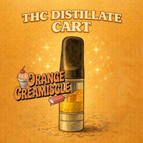 THC Distillate Vape Carts - Orange Creamsicle