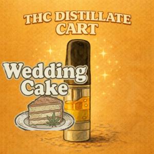 THC Distillate Vape Carts - Wedding Cake