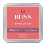 Sweet Escape 1080mg THC - Bliss Edibles