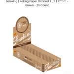 Smoking Rolling Paper Thinnest – Brown (50 paper per pack)