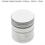 Metal Grinder | 4 Piece – 63mm – Silver