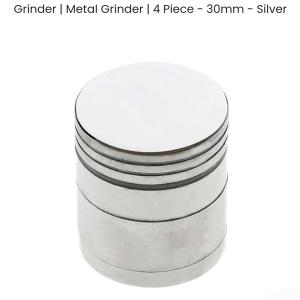 Metal Grinder | 4 Piece – 63mm – Silver